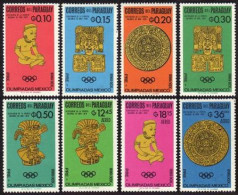 Paraguay 927-934, MNH. Michel 1535-1542. Olympics, Mexico-1968. Aztec Calendar. - Paraguay