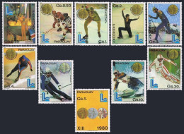 Paraguay 1985-1988, 1988A, MNH. Mi 3347-3356, Bl.360. Olympics Lake Placid-1980. - Paraguay