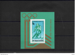 BULGARIE 1979 Jeux Olympiques De Lake PLacid, Slalom Yvert BF 89, Michel Block 94 NEUF** MNH Cote 5 Euros - Blocs-feuillets