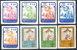 Paraguay 638-645 Imperf.MNH. Boy Scouts,1962.Lord Baden-Powell. - Paraguay