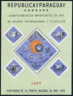 Paraguay 926a,926a Imperf,MNH. Mi Bl.79-80. Quiet Sun Year IQSY-1964.Satellites. - Paraguay