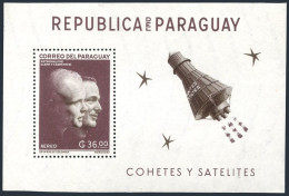 Paraguay 706a Perf, Imperf, MNH. Mi Bl.26-27. Space: John Glenn,Scott Carpenter. - Paraguay
