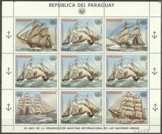 Paraguay 1983, Old Ships, Sheetlet - Schiffe