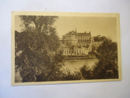 FRANCE POSTCARDS AMBOISE  1933 POSTMARK TOURS-CARE  STAMPS - Autres & Non Classés