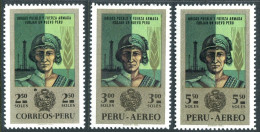 Peru 534, C290-C291, MNH. Michel . United People And Army, 1970. - Peru