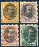 Peru 118, 120-121, 123 Hinged/no Gum. President Remigio Morales Bermudes, 1894. - Pérou