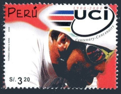 Peru 1267, MNH. International Cycling Union, Centenary, 2000. - Perù