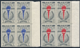 Peru C172-C173 Blocks/4, MNH. Michel 605-606. Olympics Rome-1960. - Perú