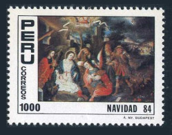 Peru 827, MNH. Michel 1287. Christmas 1984. Painting By Master From Cuzco. - Perú