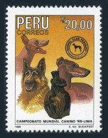 Peru 942, MNH. Michel 1383. Peru Kennel Club, 1988. Dog Show. - Perú