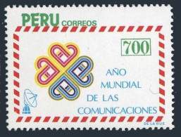 Peru 806, MNH. Michel 1263. World Communications Yeay WCY-1983. 1984. - Pérou