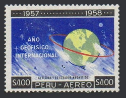 Peru C168, MNH. Michel 599. International Geophysical Year IGY-1961.The Earth. - Perù
