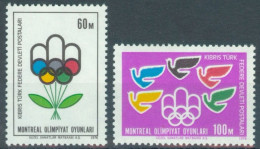 TURKISH CYPRUS 1976 - Mi 34/35  ** - Olympic Games, Montreal - Ongebruikt