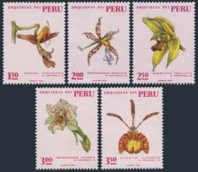 Peru 553-557, MNH. Michel 825-829. Orchids 1971. - Perù