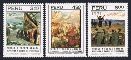 Peru 566-568, MNH. Michel 843-845. Paintings 1971. Fisherman,by Ugarte Elespuru. - Pérou