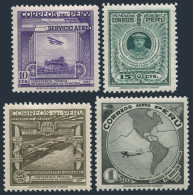 Peru C45-C48, MNH. Mi 383-386. Inter-American Technical Conference,Airmail 1937. - Perú