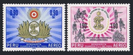 Peru C203-C204, MNH. Michel 674-675. Civil Guard, Centenary, 1966 .Emblem. - Pérou