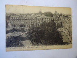 FRANCE POSTCARDS  CAEN  REPUBLIQUE HOTEL 1922 STAMPS - Other & Unclassified