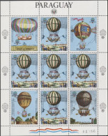 Paraguay 1983, Balloon, Sheetlet - Fesselballons