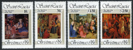 St Lucia 564-567,MNH.Mi 564-567. Christmas 1981.Sfoza,Orcanga,Gerard,Foppa. - St.Lucia (1979-...)