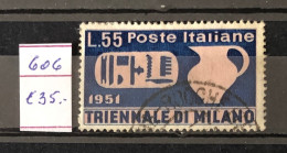 Italie Timbres  N°606 Oblitéré - 1946-60: Afgestempeld