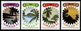 St Lucia 521-524,MNH.Michel 519-522. Rotary Intl,75,1980.Yachts,Landscapes. - St.Lucie (1979-...)