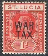 St Lucia MR1,MNH.Michel 63. War Tax Stamp 1916.King George V. - St.Lucie (1979-...)