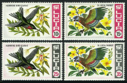 St Lucia 241-244, MNH. Mi 233-236. Birds 1969. Purple-throated Carib, Parrots. - St.Lucia (1979-...)