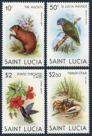 St Lucia 538-542,MNH. Fauna 1981. Agouti, Parrot, Crab, Butterfly, Purple Carib. - St.Lucia (1979-...)