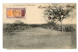 AFRIQUE OCCIDENTALE SOUDAN FRANCAIS AVENUE EUGENE ETIENNE KAYES TIMBRE HAUT SENEGAL NIGER 1920 - Malí