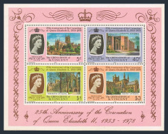 St Vincent Gren 156a Sheet, MNH. Michel Bl.1. QE II Coronation, 25, 1978. - St.Vincent (1979-...)