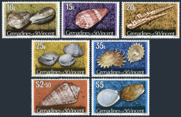 St Vincent Gren 40/50 7 Stamps Dated 1977,MNH.Mi 39-49-II. Shells. - St.Vincent (1979-...)