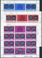 St Vincent Gren 81-83 Sheets 10/2 Labels,MNH. US Bicentennial Coins,1976. - St.Vincent (1979-...)