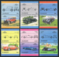 St Vincent 906-911 Ab Pairs,MNH.Michel 916-927. Classic Cars,1986. - St.Vincent (1979-...)