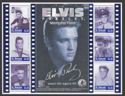 St Vincent 3046 Af Sheet,MNH. Elvis Presley,1935-1977.2002.  - St.Vincent (1979-...)