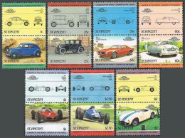 St Vincent 815-821 Ab Pairs,MNH.Michel 798-803,820-827. Classic Cars,1984. - St.Vincent (1979-...)