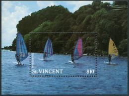 St Vincent 1099, MNH. Michel 1112 Bl.57. Tourism 1988: Windsurfing. - St.Vincent (1979-...)