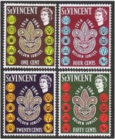St Vincent 216-219, MNH. Michel 195-198. Boy Scouts Of St Vincent-50. 1964. - St.Vincent (1979-...)