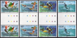 St Vincent Gren 484-487 Gutter,MNH.Mi 397-400. Tourism 1985.Scuba Diver,Fishing, - St.Vincent (1979-...)