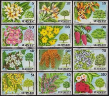 St Vincent 719-730,MNH.Michel 700-711. Flowering Trees 1984. - St.Vincent (1979-...)