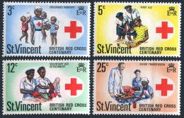 St Vincent 299-302, MNH. Michel 278-281. British Red Cross Centenary, 1970. - St.Vincent (1979-...)