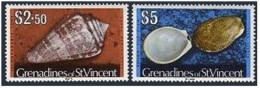 St Vincent Gren 49-50 Imprint 1977,MNH.Michel 48-II,49-II. Shells. - St.Vincent (1979-...)