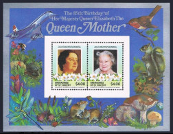 St Vincent Gren 501-502,MNH.Michel Bl.13-14. Queen Mother,85th Birthday. - St.Vincent (1979-...)