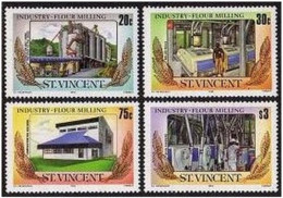 St Vincent 882-885,MNH.Michel 878-881. Industry 1985:Flour Milling. - St.Vincent (1979-...)