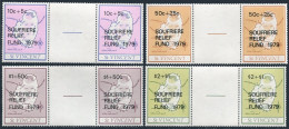 St Vincent B1-B4 Gutter,MNH.Michel 516-519. SOUFRIERE RELIEF FUND 1979. - St.Vincent (1979-...)