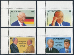 St Vincent 1750-1751,1755,1758,1764,1765A,MNH. Adenauer,Pope John XXIII,Kennedy. - St.Vincent (1979-...)