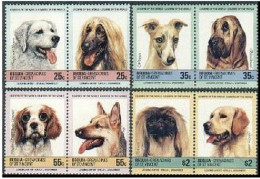 St Vincent Grenadines,Bequia 178-181 Ab Pairs,MNH.Michel 90-97. Dogs 1985. - St.Vincent (1979-...)