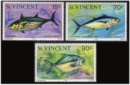 St Vincent 472-474 Inscribed 1976,MNH.Michel 448-450. Fish 1976. - St.Vincent (1979-...)