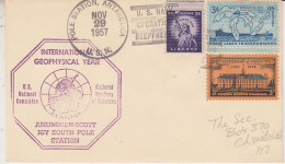 USA 1957 Pole Station Cover IGY Deep Freeze Ca Pole Station NOV 29 1957 (59797) - International Geophysical Year