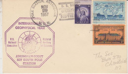 USA 1957 Pole Station Cover IGY Deep Freeze Ca Pole Station NOV 29 1957 (59797) - Anno Geofisico Internazionale